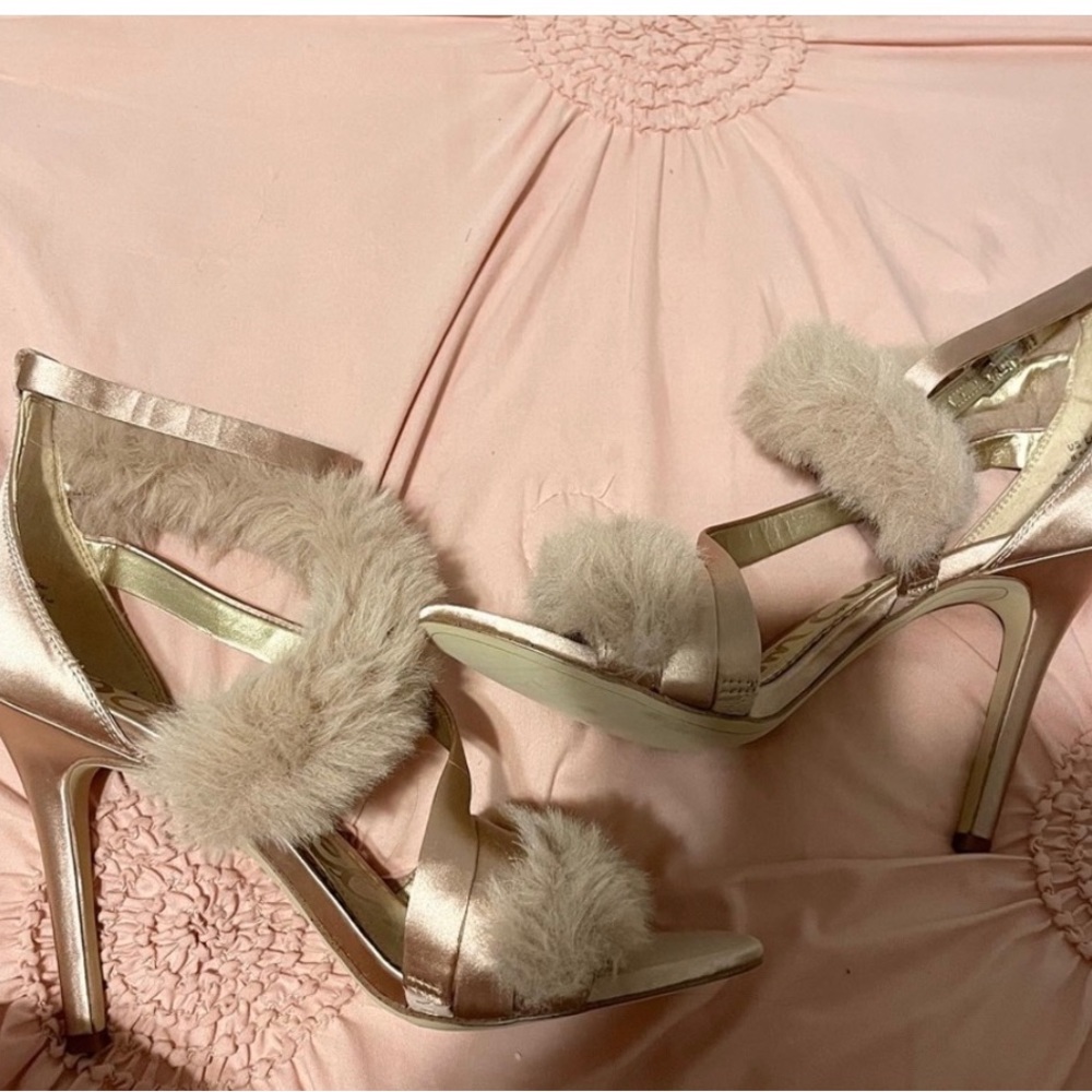 Furry Sam Edelman strappy sandals - Picture 4 of 4